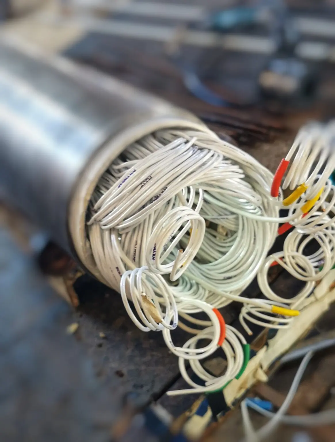 Connexion des bobines après rembobinage